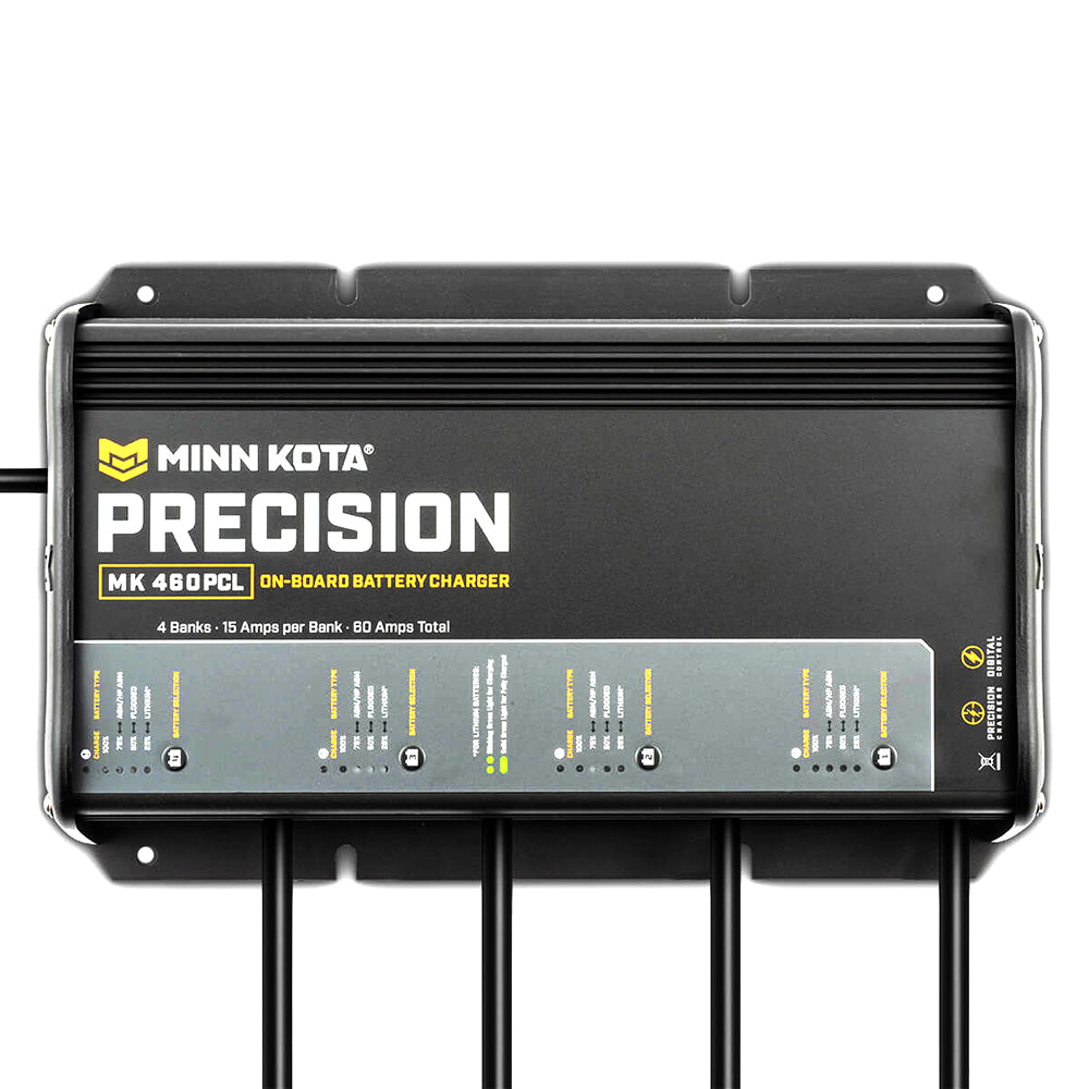 Minn Kota On-Board Precision Charger MK-460 PCL LI Optimized Charger (4 Bank x 15 AMP)