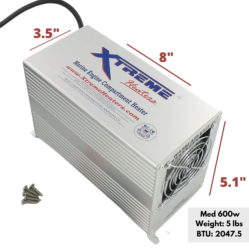 Xtreme Heaters Medium 600W XXHEAT Boat Bilge & RV Heater (XXHEAT-600)