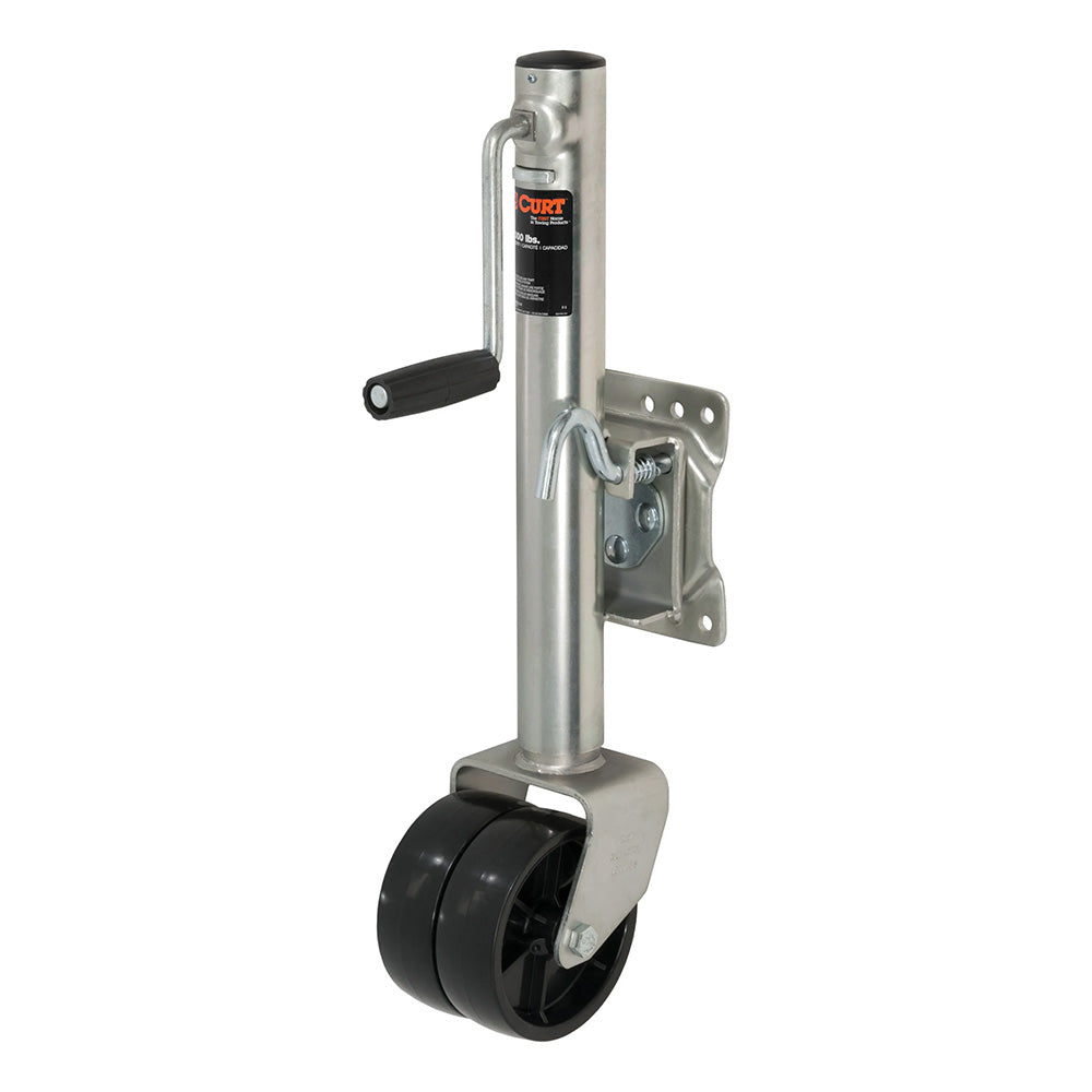 CURT Marine Jack w/Dual 6 Wheel - 1,500 lbs - Adjust Vertically 10" [28156]