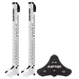 Minn Kota Raptor Bundle Pair (10' White Shallow Water Anchors w/Active Anchoring) boat anchor