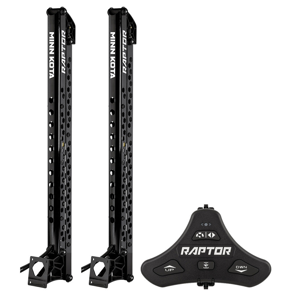 Minn Kota Raptor Bundle Pair (10' Black Shallow Water Anchors w/Active Anchoring) boat anchor