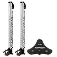 Minn Kota Raptor Bundle Pair (8' Silver Shallow Water Anchors w/Footswitch) boat anchor