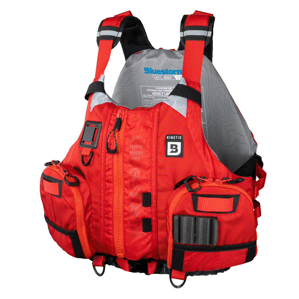 Bluestorm Kinetic Kayak Fishing Vest - Nitro Red - 2XL/3XL [BS-409-RED-2/3XL]