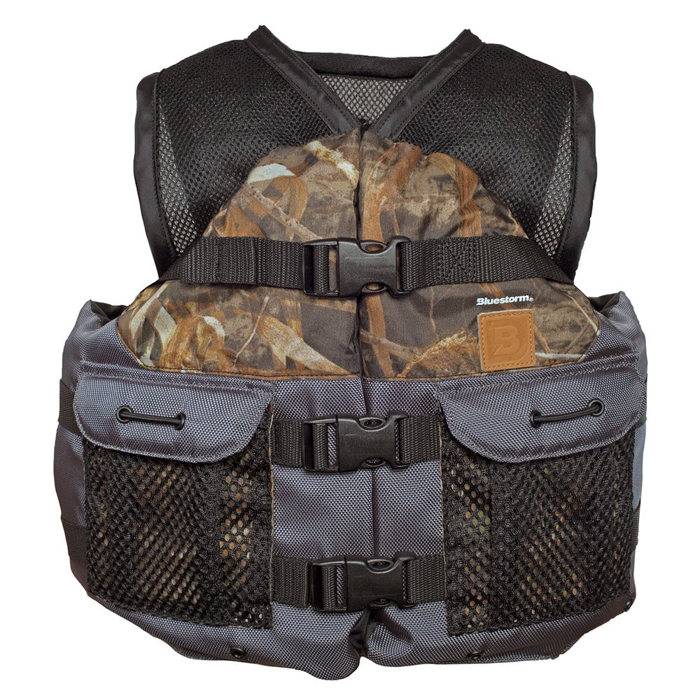 Bluestorm Sportsman Youth Mesh Fishing Life Jacket - MAX5 Camo [BS-105-MX5-Y]