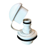 Flush-M Mercury Motors Flush Quick Release Port w/90 Elbow - White [FM-WHT]