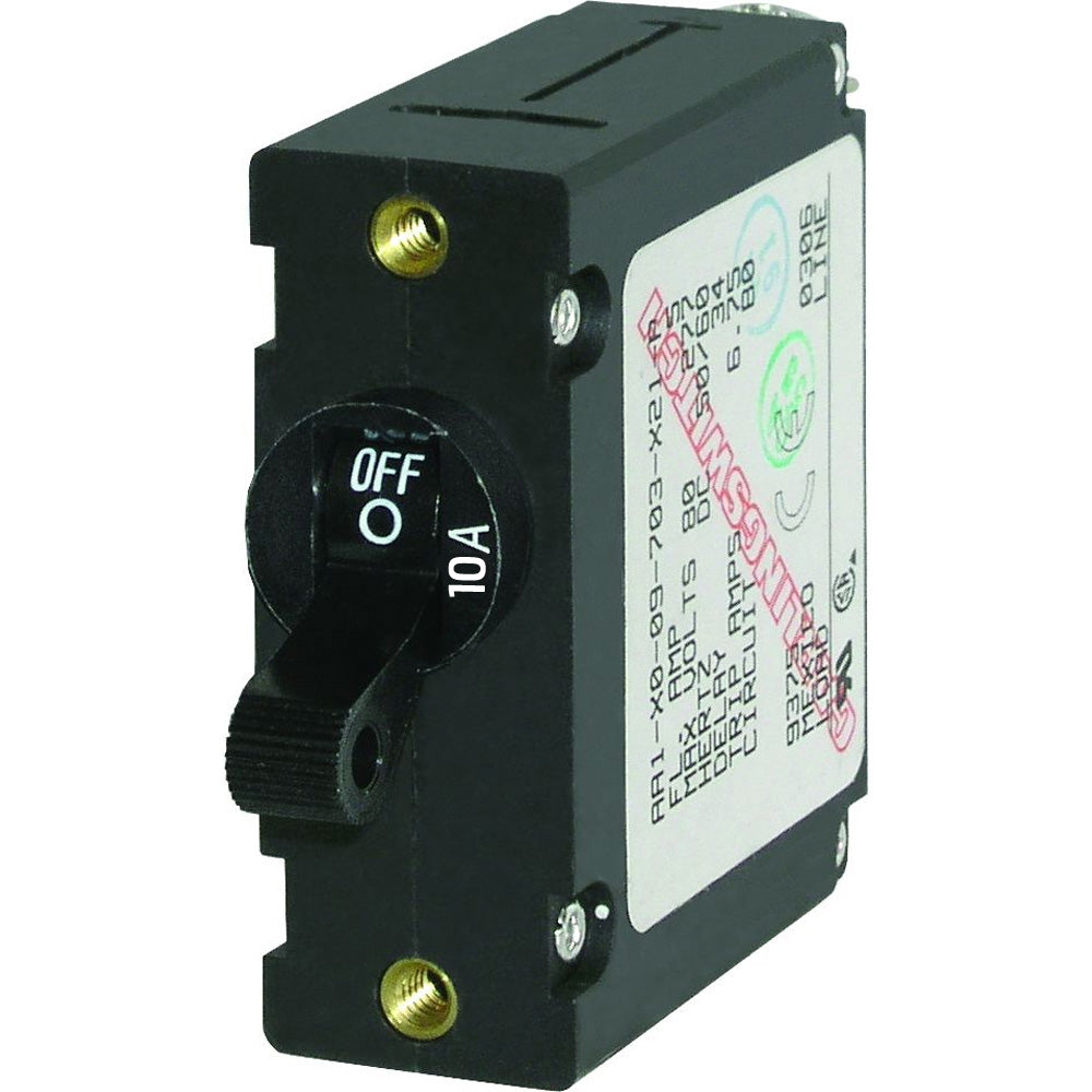 Blue Sea 7204 AC / DC Single Pole Magnetic World Circuit Breaker (10 A)