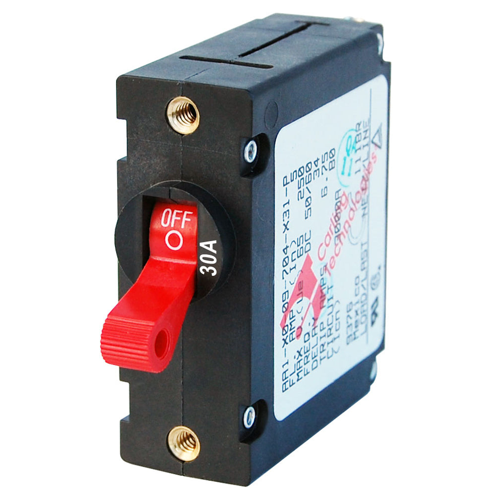 Blue Sea 7221 AC / DC Single Pole Magnetic World Circuit Breaker (30 A)