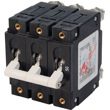 Blue Sea 7287 C-Series Triple Pole Circuit Breaker (50A)