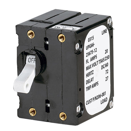 Paneltronics 'A' Frame Magnetic Circuit Breaker (5 Amps Double Pole)