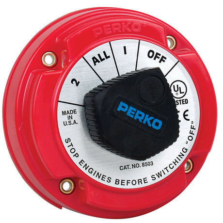 Perko 8503DP Medium Duty Battery Selector Switch (Alternator Field Disconnect)