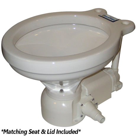 Raritan Sea Era Electric Toilet - Household Style - Integral Pump - Straight  90 Discharge - 12v [160HI012]