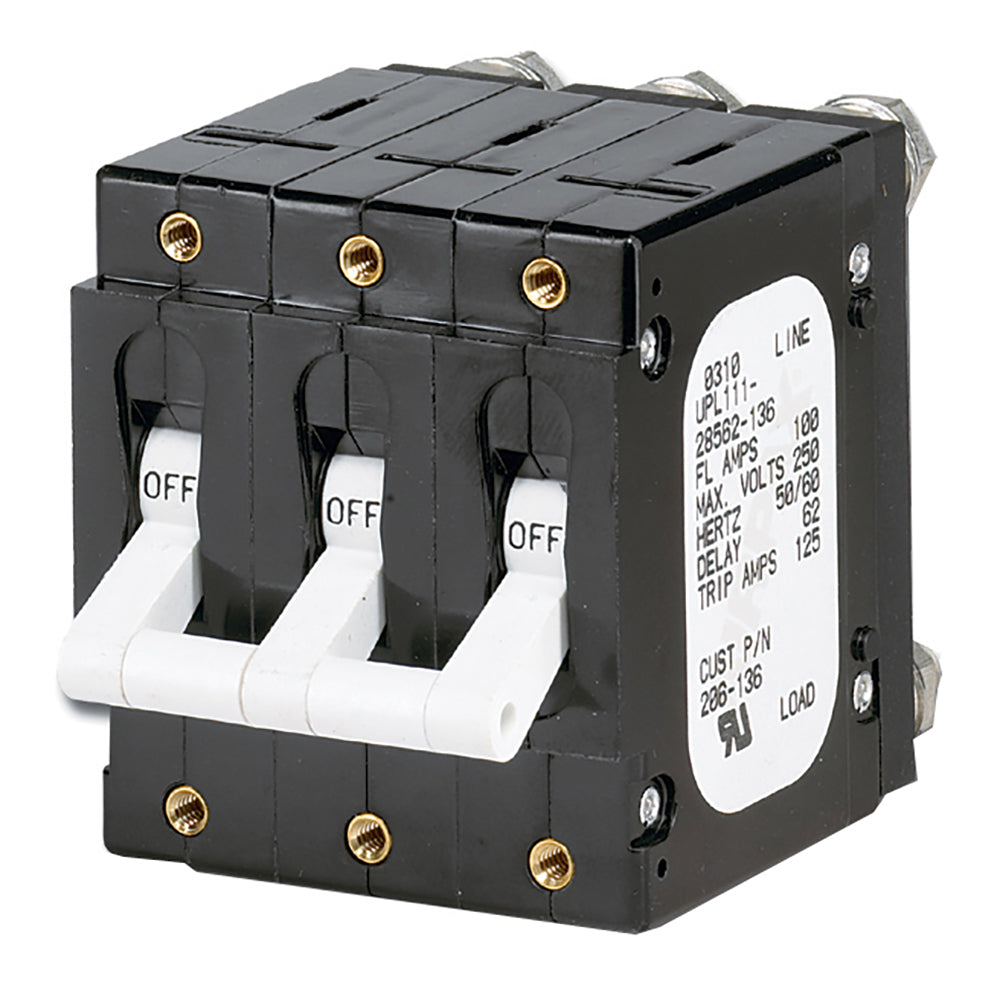 Paneltronics 'C' Frame Magnetic Circuit Breaker (100 Amp Triple Pole) marine circuit breaker