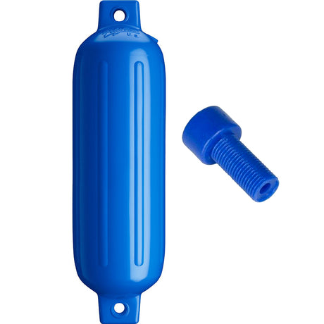 Polyform G-3 Twin Eye Fender 5.5" x 19" (Blue w/Adapter)