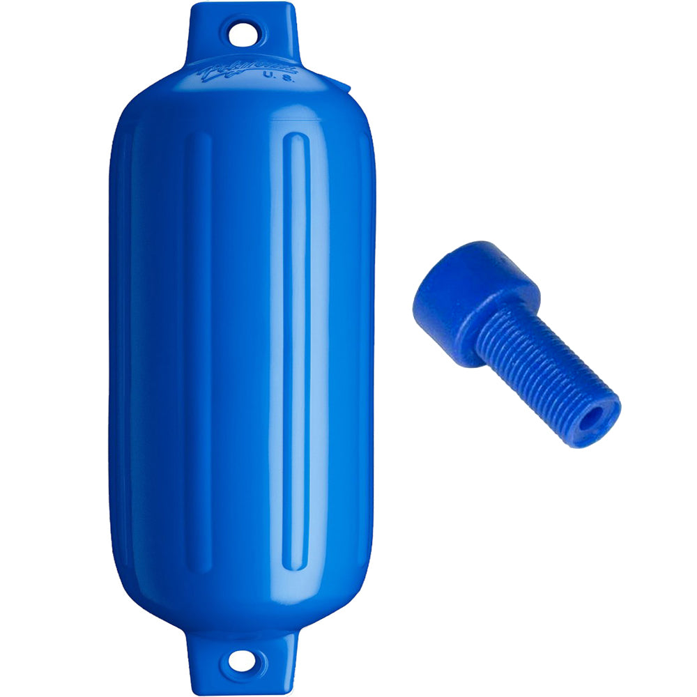 Polyform G-6 Twin Eye Fender 11" x 30" (Blue w/Adapter)