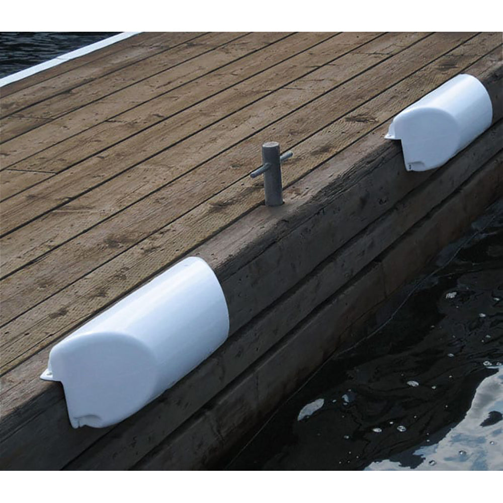 Dock Edge Dolphin Dockside Bumper 7" x 16" Straight (White)