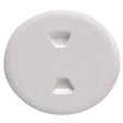 Beckson 5" Twist-Out Deck Plate (White)