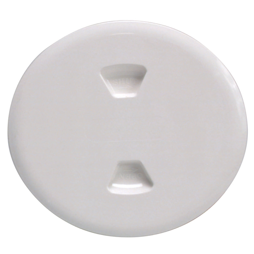 Beckson 5" Twist-Out Deck Plate (White)