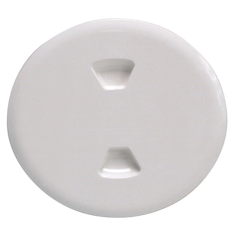 Beckson 5" Twist-Out Deck Plate (White)