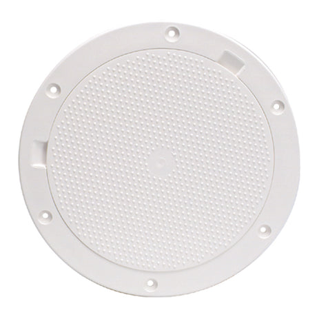 Beckson 8" Non-Skid Pry-Out Deck Plate (White)