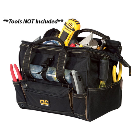 CLC 1533 Tool Bag w/Top-Side Plastic Parts Tray (12")