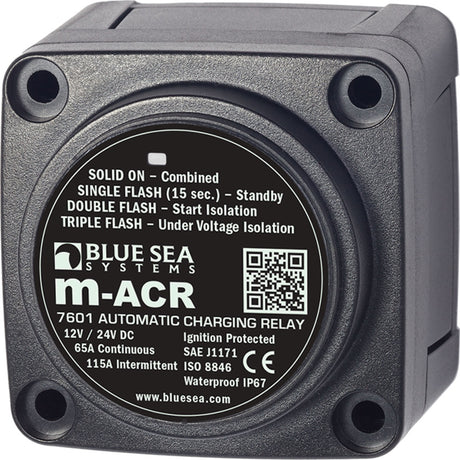 Blue Sea 7601 DC Mini ACR Automatic Charging Relay (65 Amp)