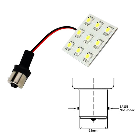 Lunasea Bayonet 9 LED Bulb BA15S - 12VAC or 10-30VDC/2W/149 Lumens - Warm White [LLB-229W-21-00]