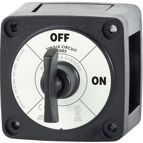 Blue Sea 6005200 Battery Switch Single Circuit ON-OFF (Black)