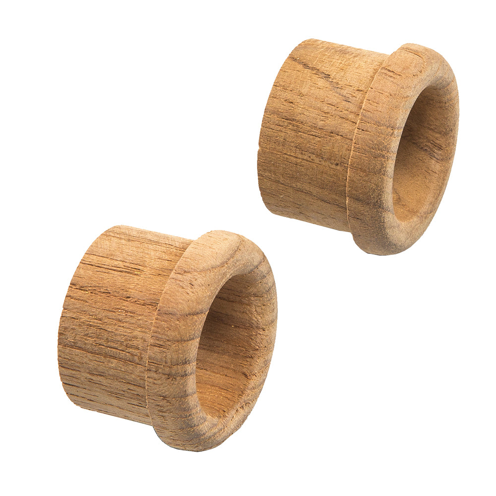 Whitecap Teak Finger Pull (5/8" Barrel Length - 2 Pack)