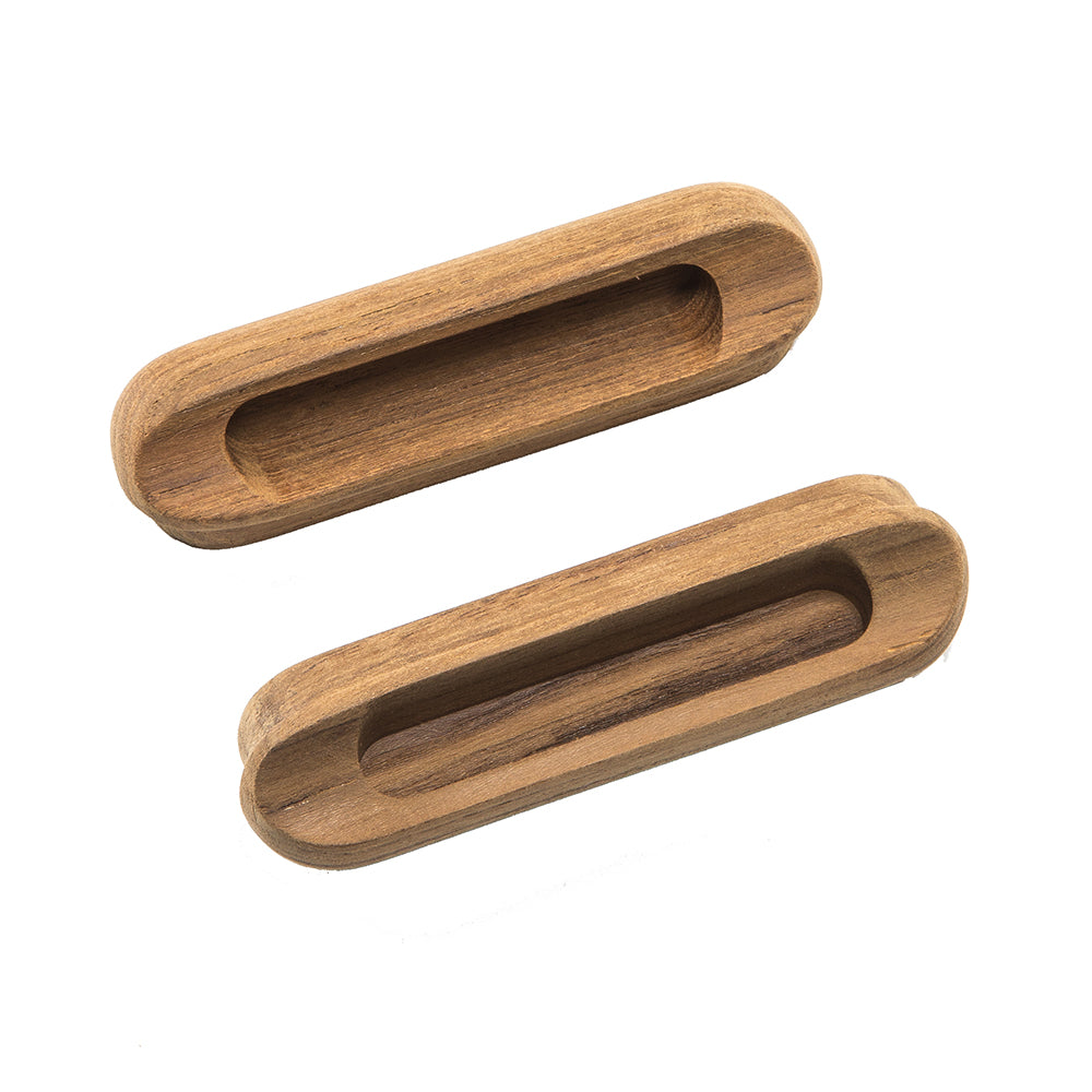 Whitecap Teak Oblong Drawer Pull (4-1/16"L - 2 Pack)