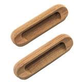 Whitecap Teak Oblong Drawer Pull (4-1/16"L - 2 Pack)