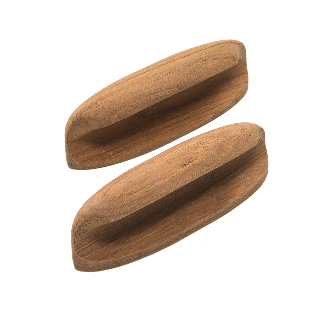 Whitecap Teak Oval Drawer Pull (4"L - 2 Pack)