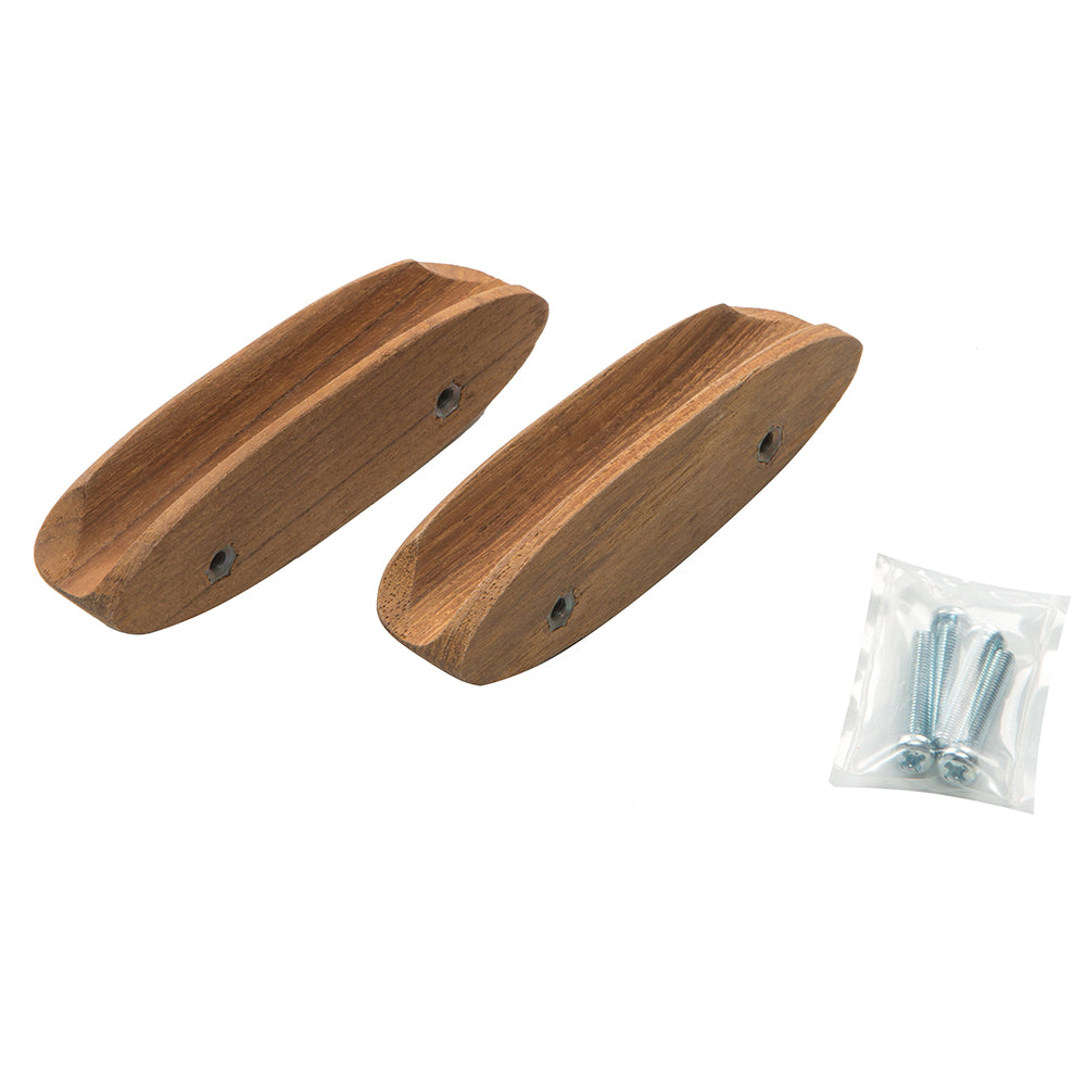 Whitecap Teak Oval Drawer Pull (4"L - 2 Pack)