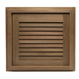 Whitecap Teak Louvered Door & Frame - Right Hand (15" x 15")