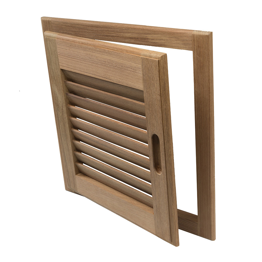 Whitecap Teak Louvered Door & Frame - Right Hand (15" x 15")