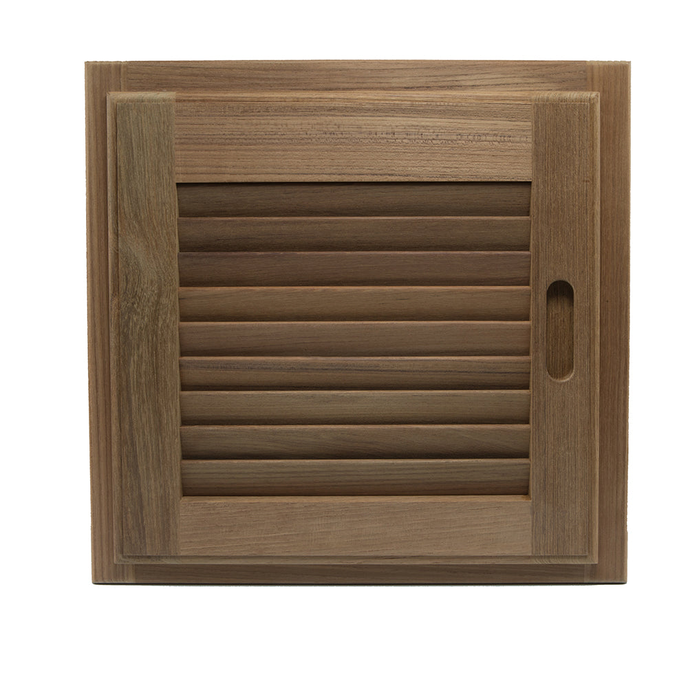 Whitecap Teak Louvered Door & Frame - Right Hand (15" x 15")