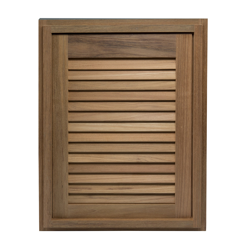 Whitecap Teak Louvered Door & Frame - Right Hand (15" x 20")