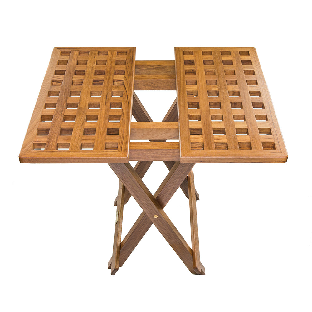 Whitecap Teak Grate Top Fold-Away Table