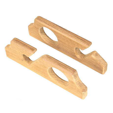 Whitecap Teak Two-Rod Storage Rack (Pair)