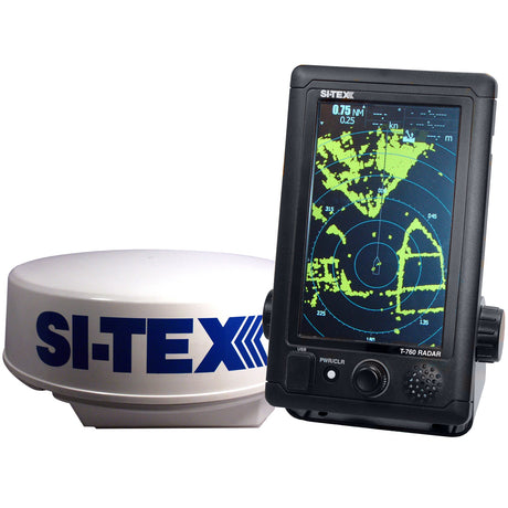 SI-TEX T-760 Compact Color Radar w/4kW 18" Dome (7" Touchscreen)