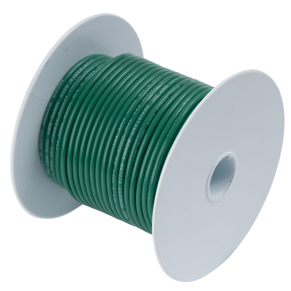 Ancor Green 14AWG Tinned Copper Wire -100'