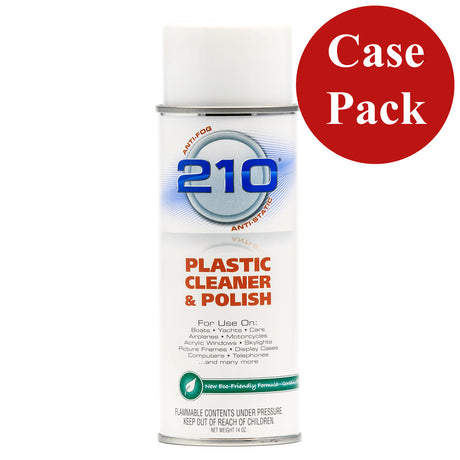 Camco 210 Plastic Cleaner Polish (14oz Spray-Case of 12)