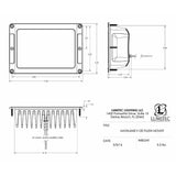 Lumitec Maxillume h120 - Flush Mount Flood Light - White Housing - White Dimming [101348]