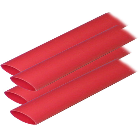 Ancor Adhesive Lined Heat Shrink Tubing (ALT) -3/4" x 12" -4-Pack -Red