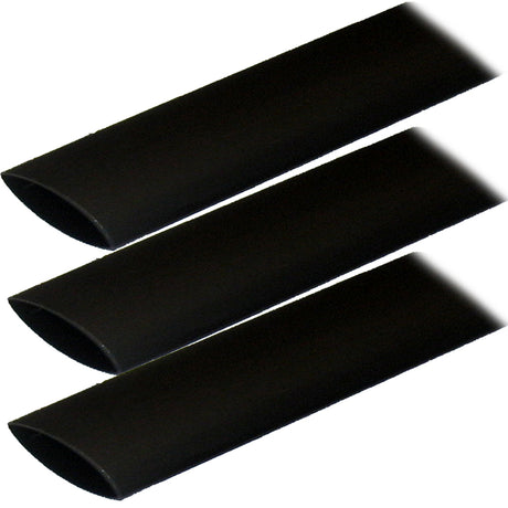 Ancor Adhesive Lined Heat Shrink Tubing (ALT) -1" x 3" -3-Pack -Black