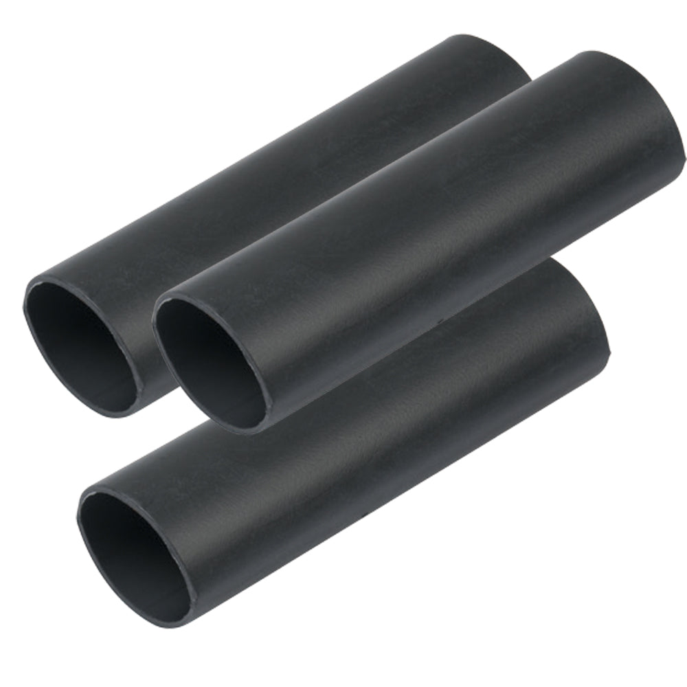 Ancor Heavy Wall Heat Shrink Tubing (3/4"x 3" 3-Pack Black)