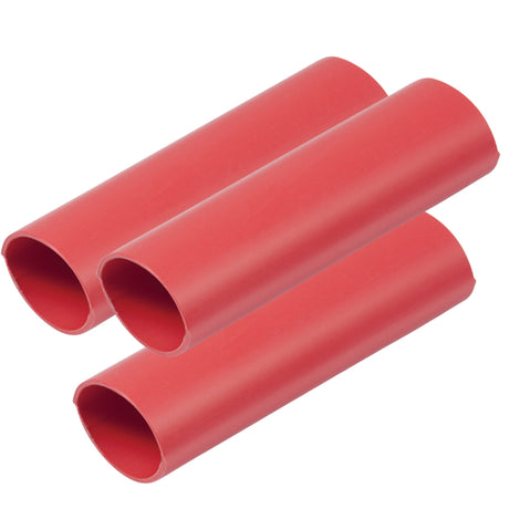 Ancor Heavy Wall Heat Shrink Tubing - 3/4" x 3" - 3-Pack Red)