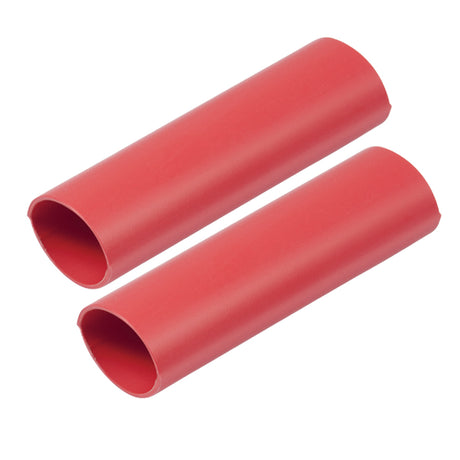 Ancor Heavy Wall Heat Shrink Tubing (1"x 12" 2-Pack Red)