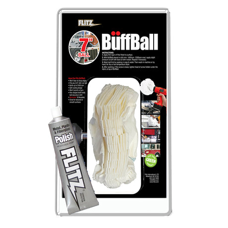 Flitz Buff Ball (Extra Large 7" with 1.76oz Tube Flitz Polish)