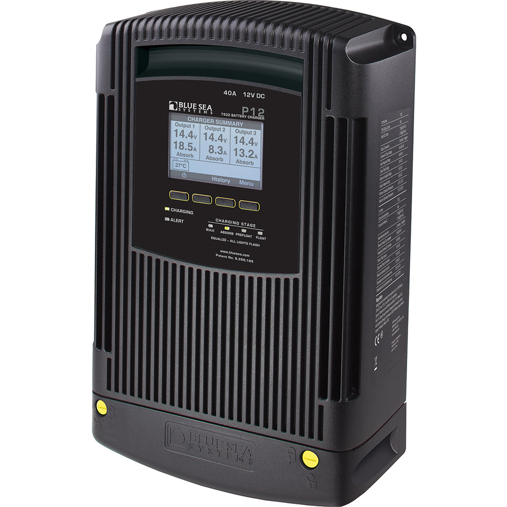 Blue Sea 7532 P12 Gen2 Battery Charger (40A-3 Bank)