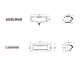 RIGID Industries SR-Q Series PRO Hybrid-Diffused LED - Surface Mount - Pair - White [945513]